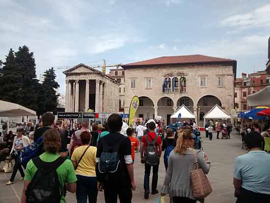 Altstadt Pulas in Kroatien